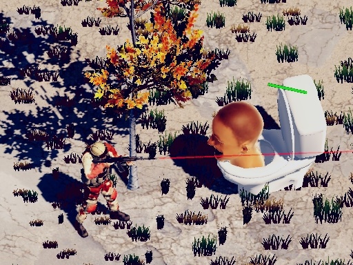 TopDown Skibidi Toaletă Shooting